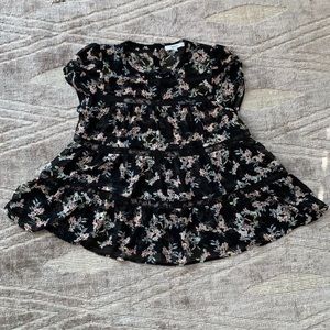 Ro&DE silk semi-sheer blouse top (Anthropologie) S